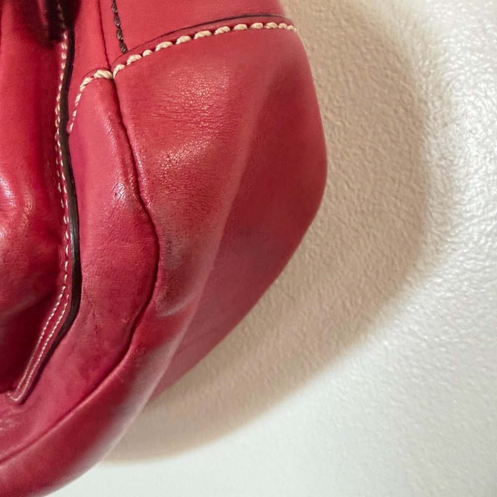 Coach Legacy Turnlock Double Pocket in Red Raspberry - Picture 7 of 15